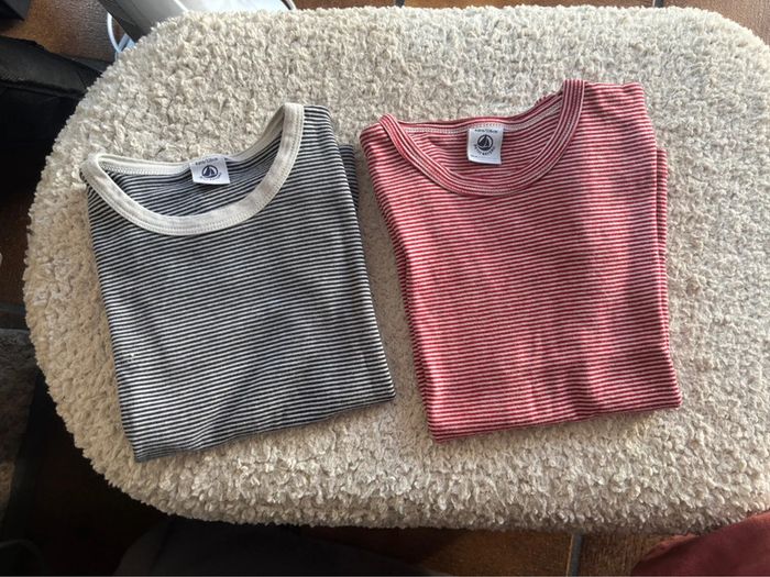 Lot 2 t-shirt petit bateau