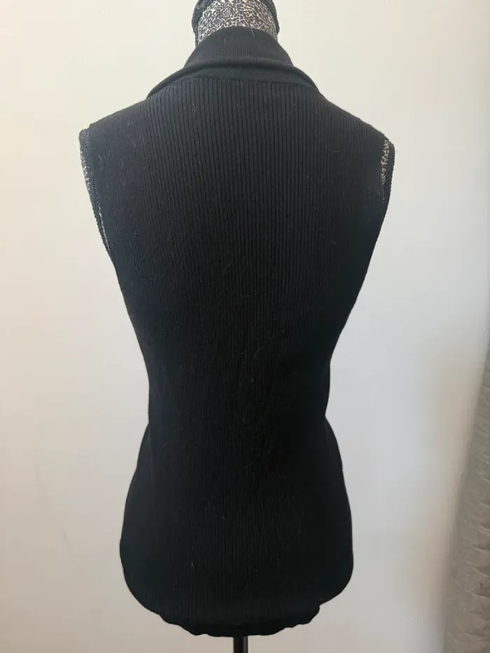 Gilet noir sans manches Max Mara – Taille M - photo numéro 3