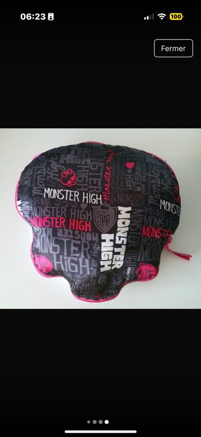 Coussin secret Monster High 1ère génération avec accessoires - photo numéro 5