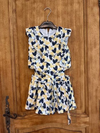 Combi short à motifs cœurs