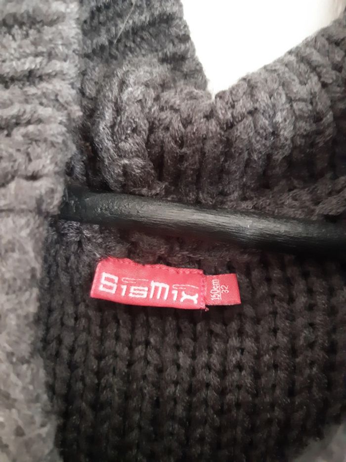 Gilet long en maille gris - photo numéro 5