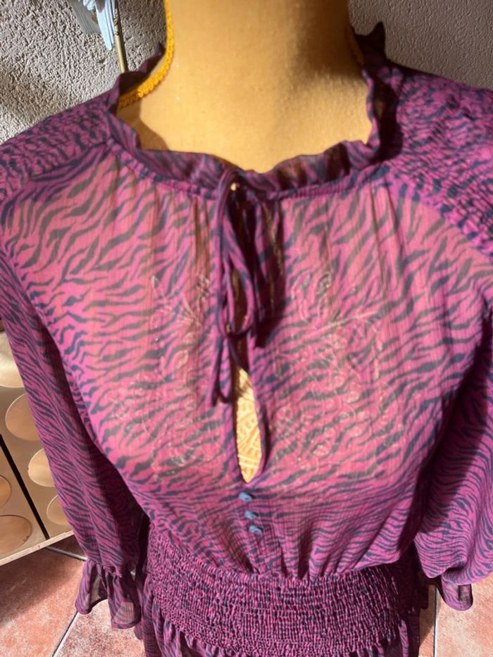 robe zébrée zara xs - photo numéro 4