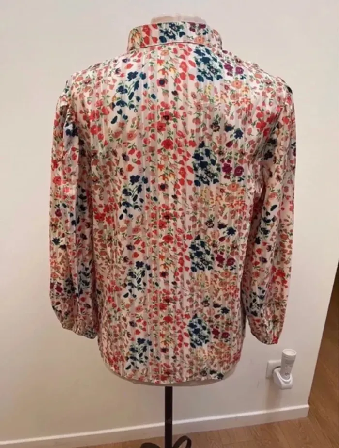 Superbe Chemise Blouse fleurie fluide neuve 🌸 S 35 38 - photo numéro 6