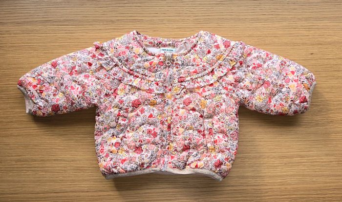 Superbe Blouson doudoune fleurie Liberty TAO 3 mois