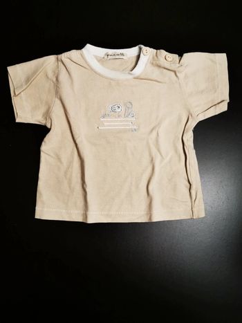 Tee shirt beige 12 mois