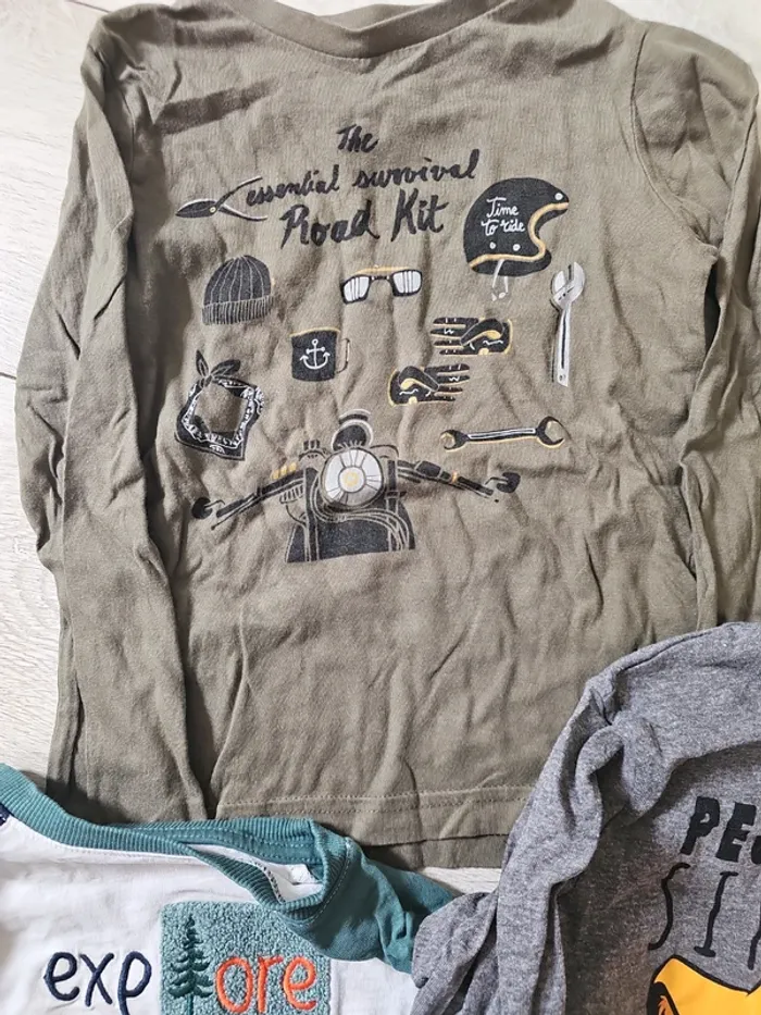 Lot de 5 t-shirts manche longue - photo numéro 5