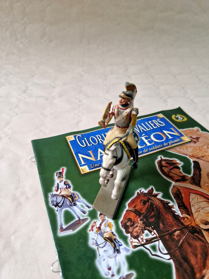 Lot de 7 figurine en plomb , glorieux cavalier de Napoléon - photo numéro 3
