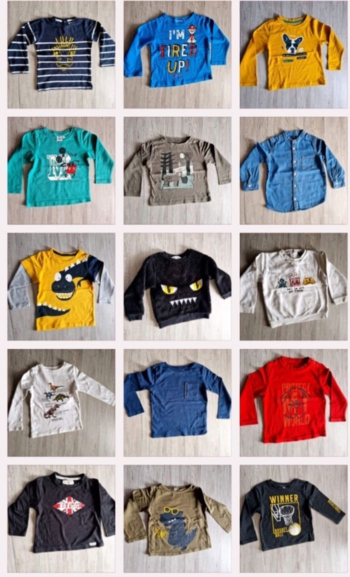 Lot de 15 hauts 3 ans