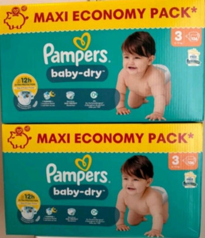 Couches pampers baby dry T3