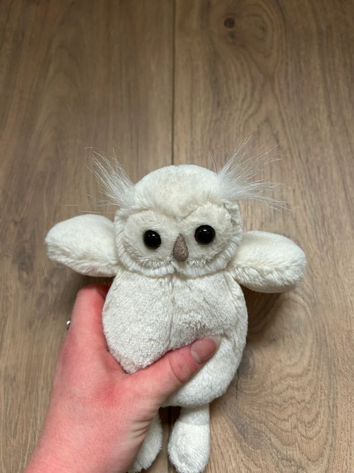 Chouette hiboux blanc jellycat - photo numéro 4