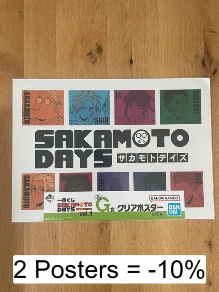 Sakamoto Days – Poster A3 Sakamoto & Team – Ichiban Kuji Sakamoto Days Vol.1