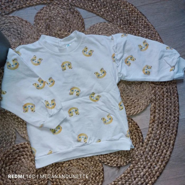 🦁 Pull Animalier – Taille 3 ans 98 cm – Marque TEX 🦁 - photo numéro 2