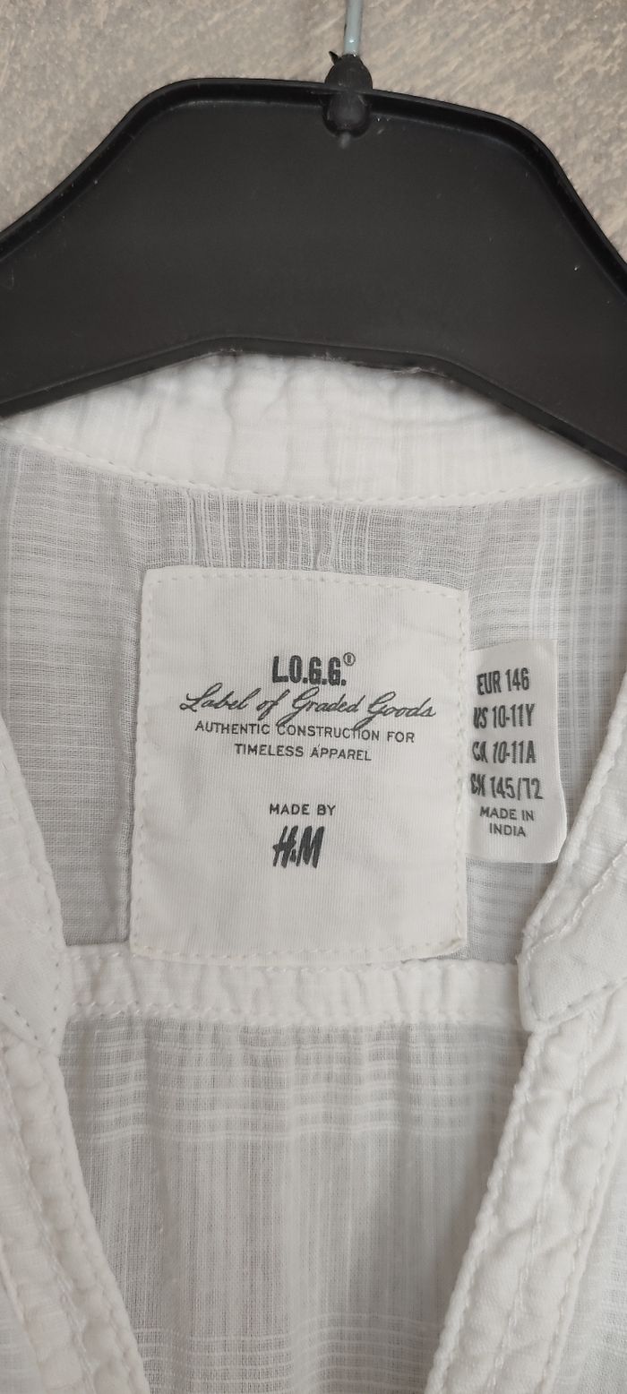 Blouse manches courtes H&M 10-11ans 146 cm - photo numéro 2