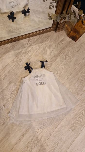 Superbe robe trapèze en tulle blanc ZGeneration 🌞 4 ans