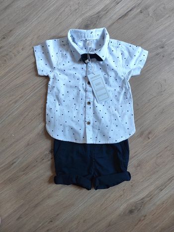 Chemise Short avec Étiquette