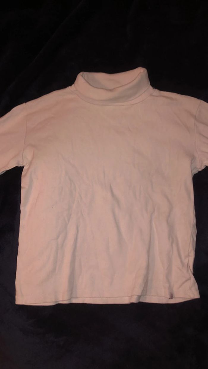 T-shirt manches longues col roulé fille 10 ans