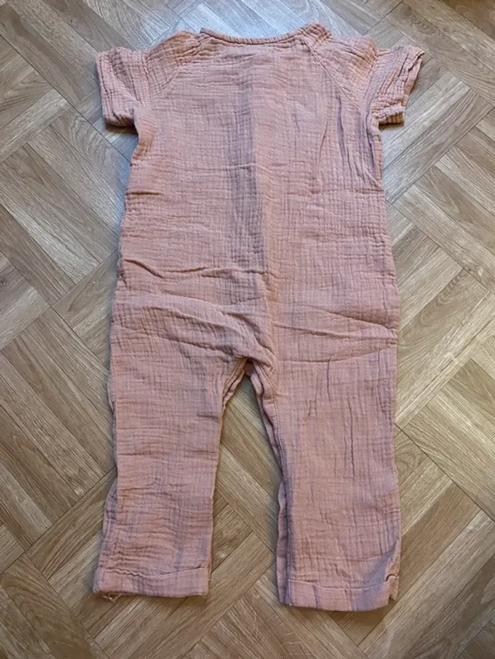 Combinaison fin d’été marron cuivre taille 9/12 mois Primark - photo numéro 3