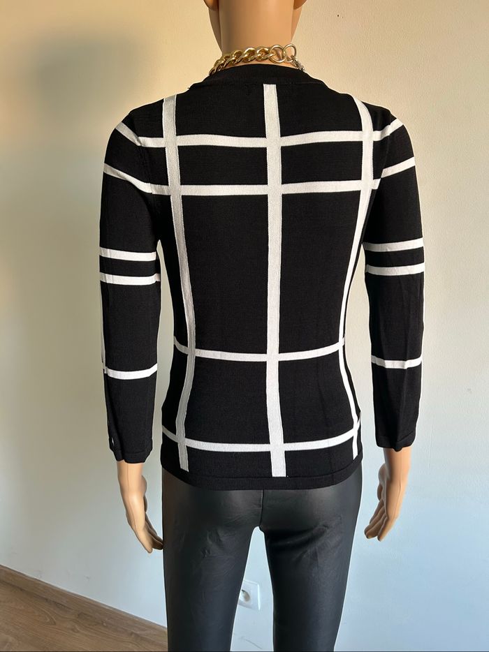 Pull noir et blanc avec manches 3/4 Morgan taille XS jamais porté - photo numéro 5
