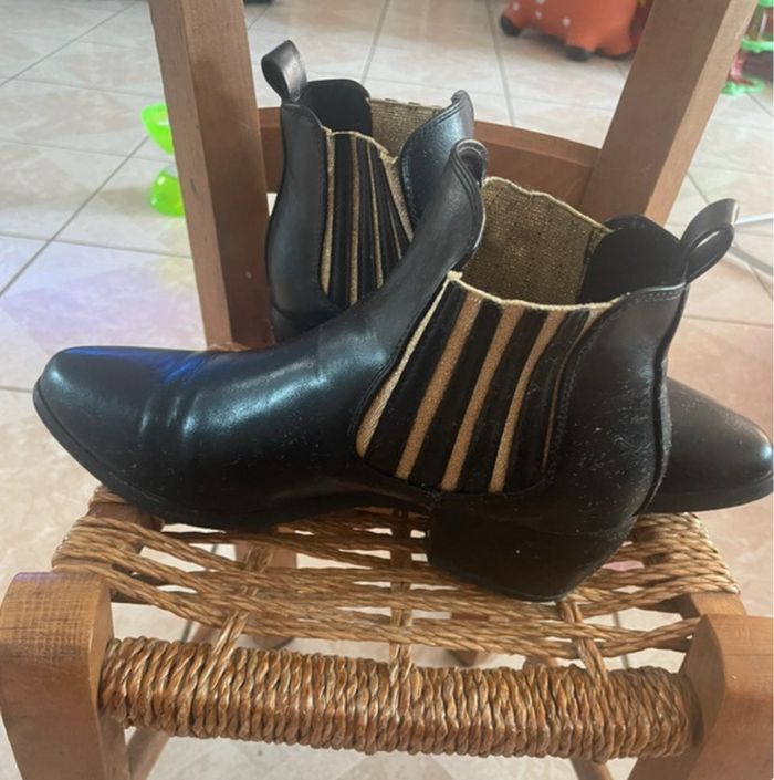 Bottines noires, taille 36