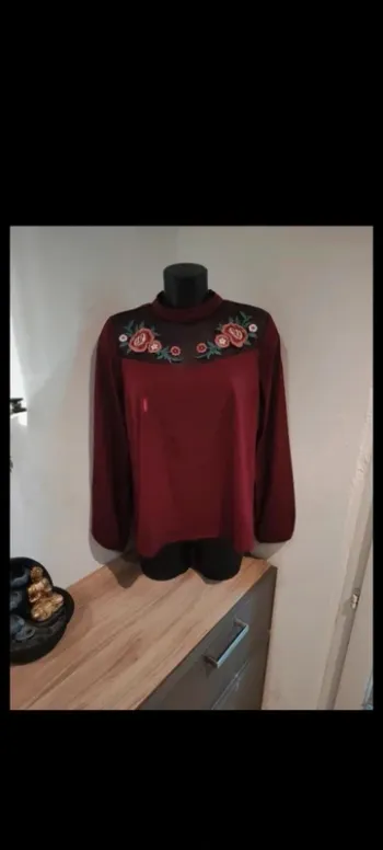 Blouse new look bordeaux taille 40