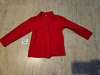 Veste polaire rouge garçon 4/5 ans