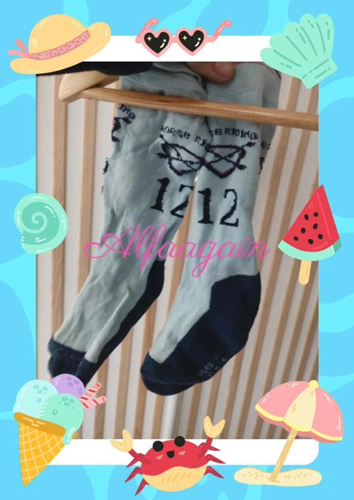 Lot paires de chaussettes équitation bleues 31/34 - photo numéro 3