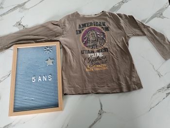 T shirt manches longues 5/6 ans
