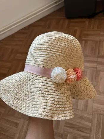 Chapeau beige crème Kiabi