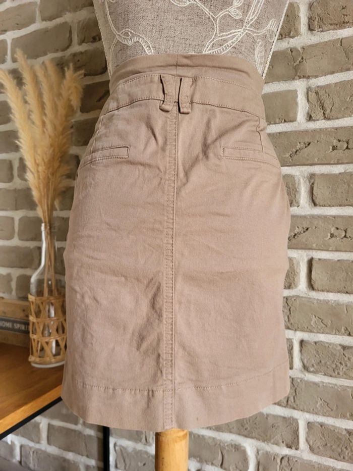 Jupe taille haute beige sable Camaïeu - photo numéro 8
