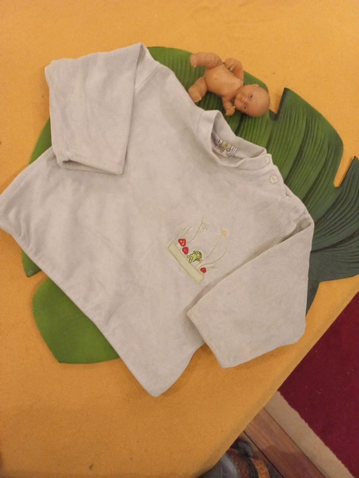 Joli pull hiver 12 a 24 mois petite grenouille