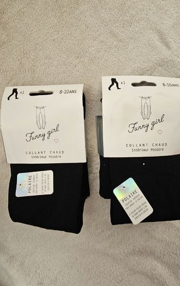 Collant chaud fille 8-10 ans - Intérieur polaire ultra-doux