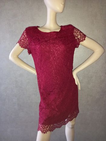 robe dentelle bordeaux kiabi taille 42