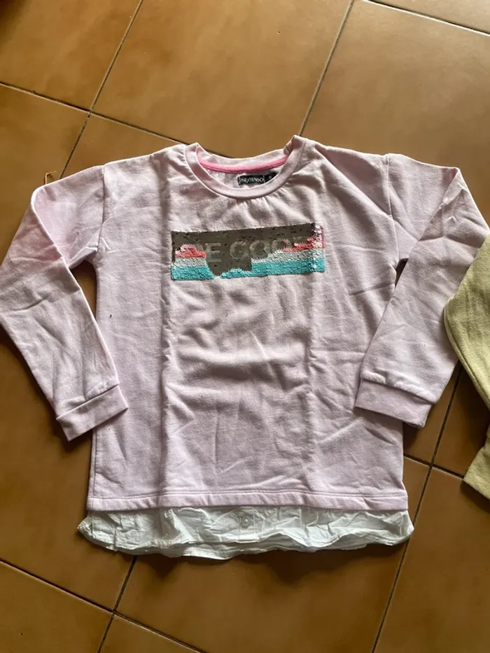 Lot sweat-shirt fille 10 ans - photo numéro 2