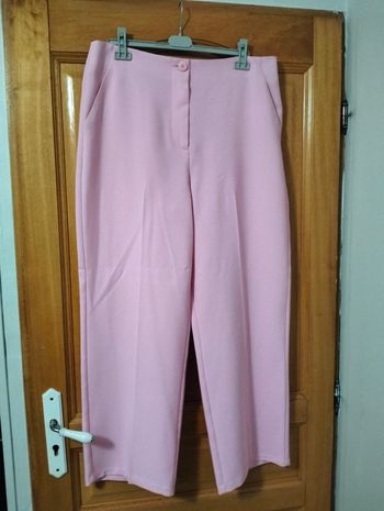 Pantalon de tailleur rose 