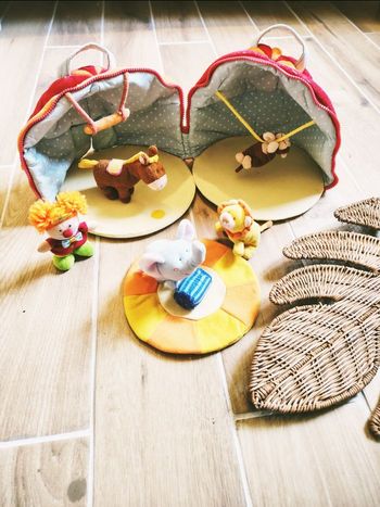 🤡Jeu d'éveil - Le grand cirque nomade en peluche avec animaux et personnages - marque Lilliputiens