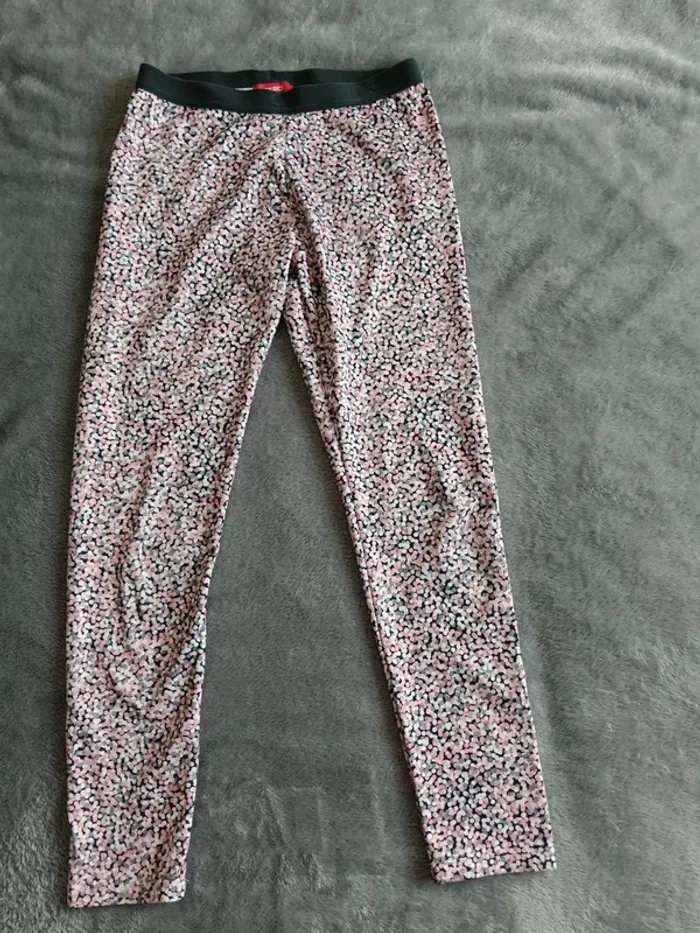 Legging de sport rose gris 10 ans Okaïdi
