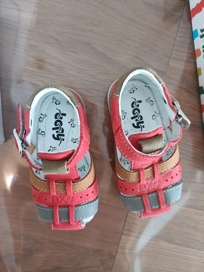 Sandales Bopy Zigoto rouge 19 - photo numéro 5