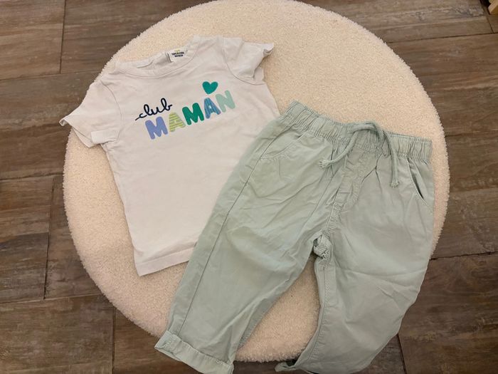 Ensemble T-shirt pantalon léger mi saison