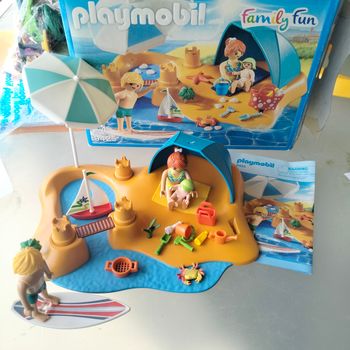 Plage 9425 playmobil avec boite (13)