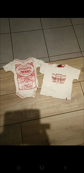 Body t-shirt levis bébé 6 mois