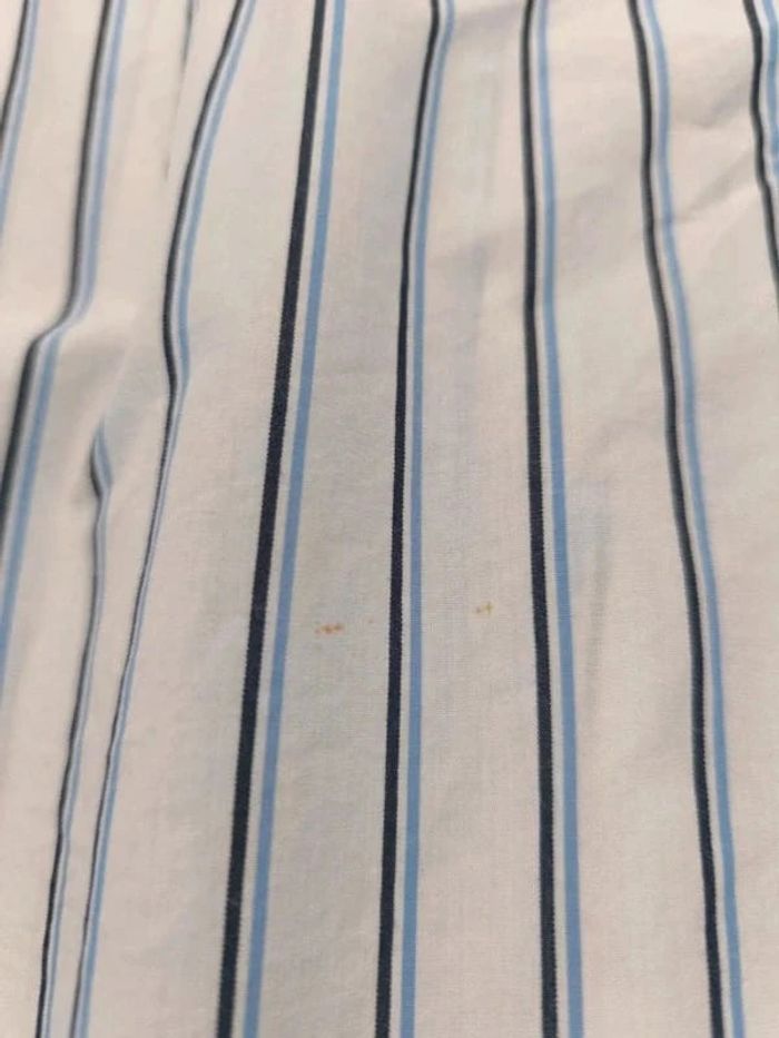 Chemise à rayures - Ralph Lauren - Yarmouth - Logo brodé marine - blanc, bleu, noir - Taille L - photo numéro 11
