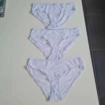 3 culottes blanches neuves