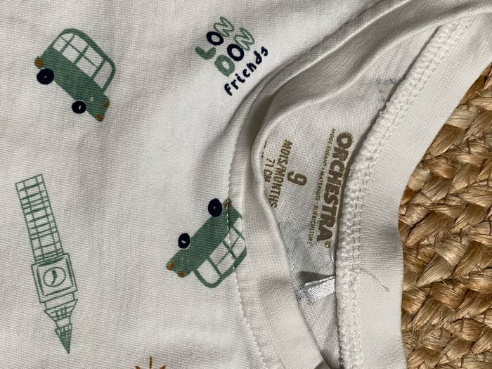 Ensemble salopette et t-shirt 9 mois - photo numéro 3