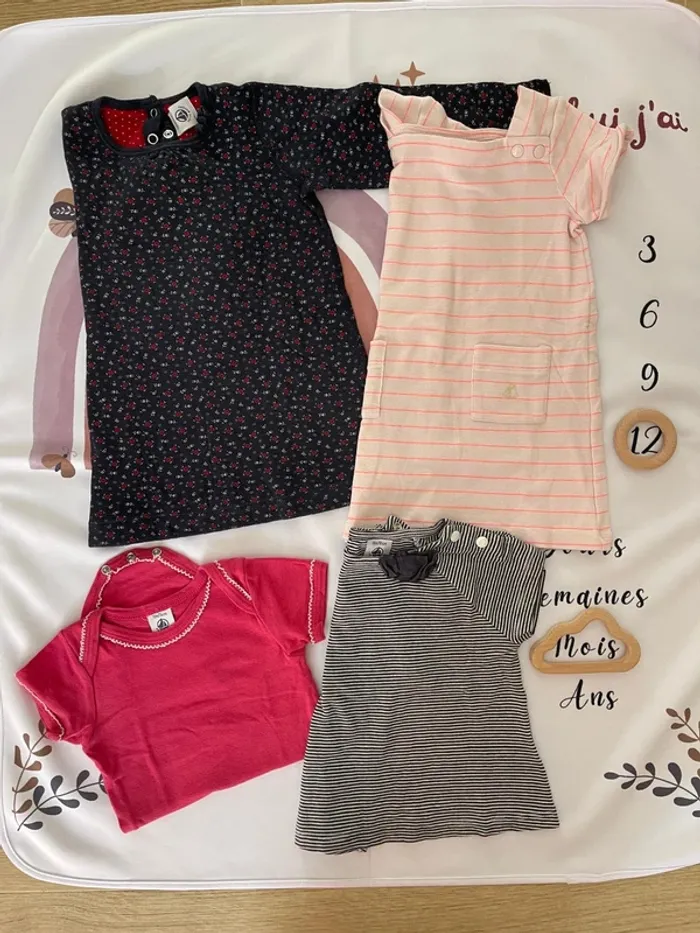 Lot vêtements bébé fille – Marque Petit Bateau