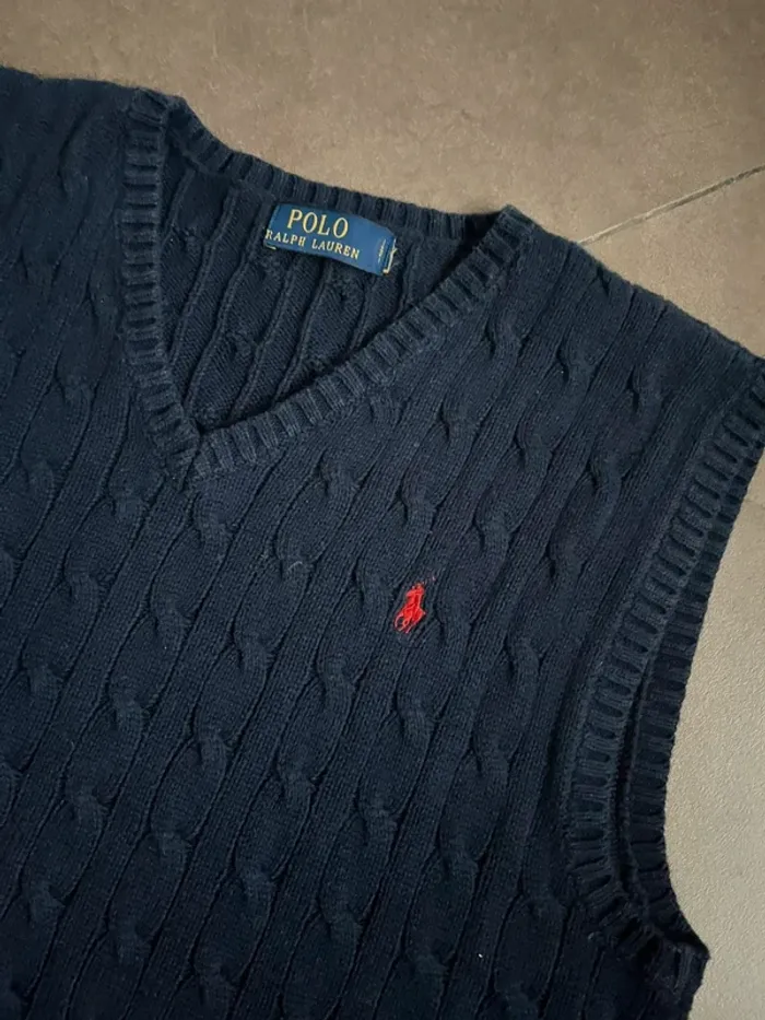 Torsadé Sans Manches Ralph Lauren (Taille S) - photo numéro 3