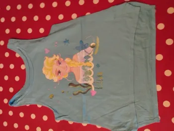 Débardeur reine des neiges bleu clair