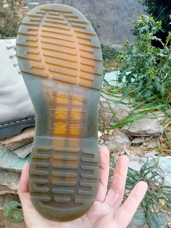 Dr. Martens 1460 cuir souple Pascal virginia 37 gris/beige - photo numéro 9
