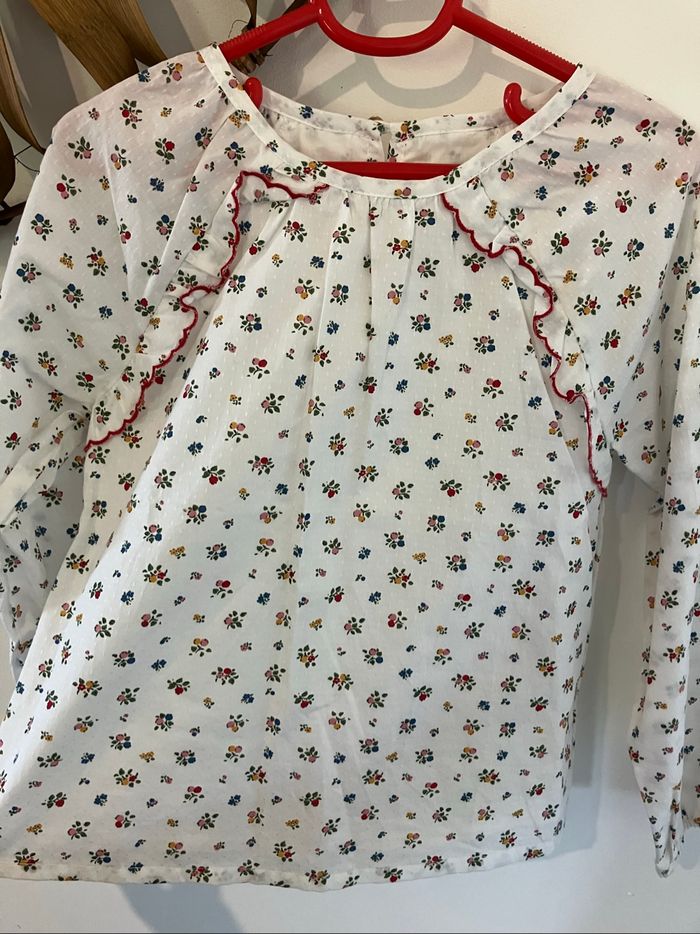 Blouse fleurie neuve 7 ans sergent Major - photo numéro 2