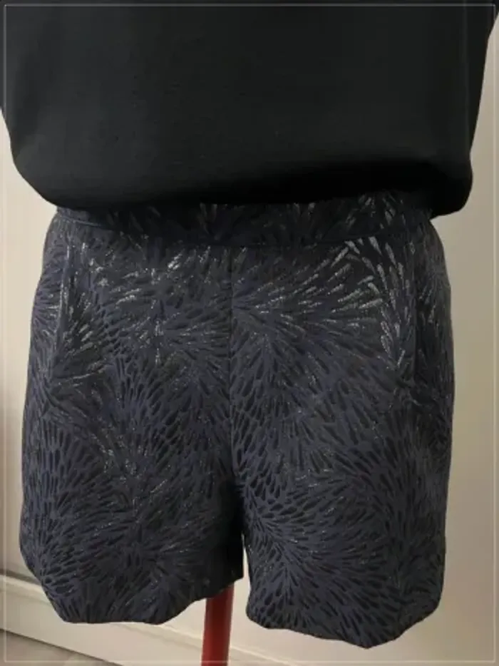 Combishort dos nu noeud noir et bleu NafNaf - photo numéro 3