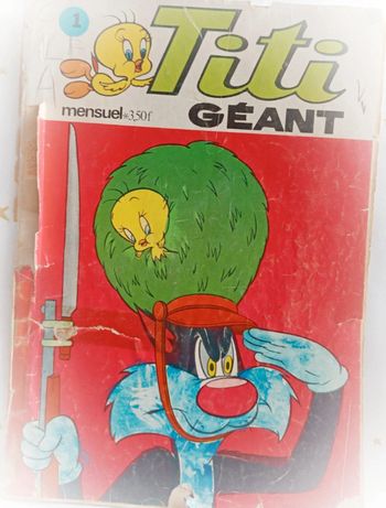 Magazine 1 culture bd titi géant Grosminet Looney Tunes toons sylvestre mensuel 1974 revue